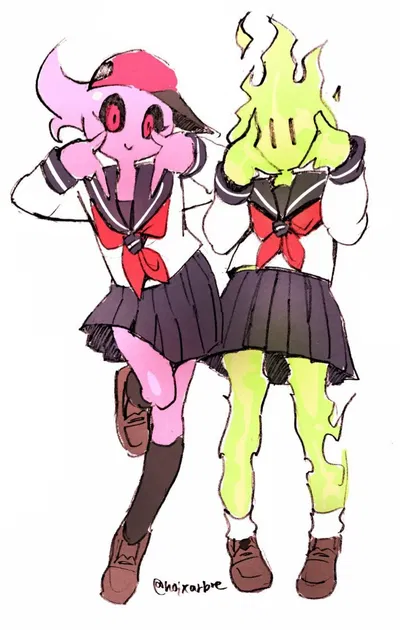 Fuku Fire and Skateboard Girl, Hotland Gals