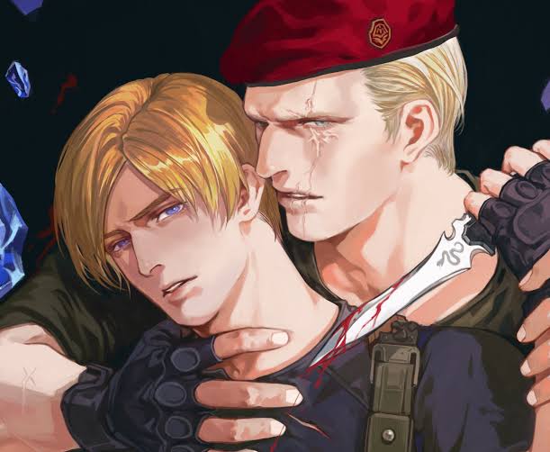 Jack Krauser and Leon S Kennedy 