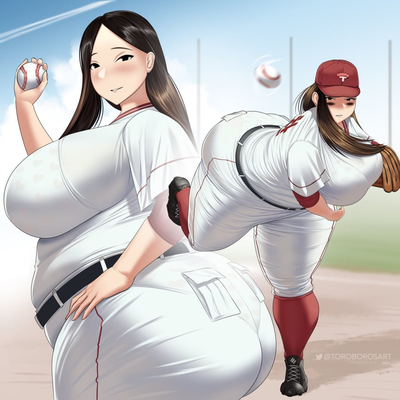 Ssbbw softball player