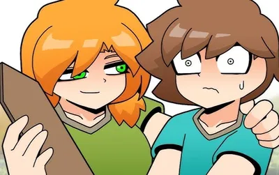 Alex and Steve Minecraft 