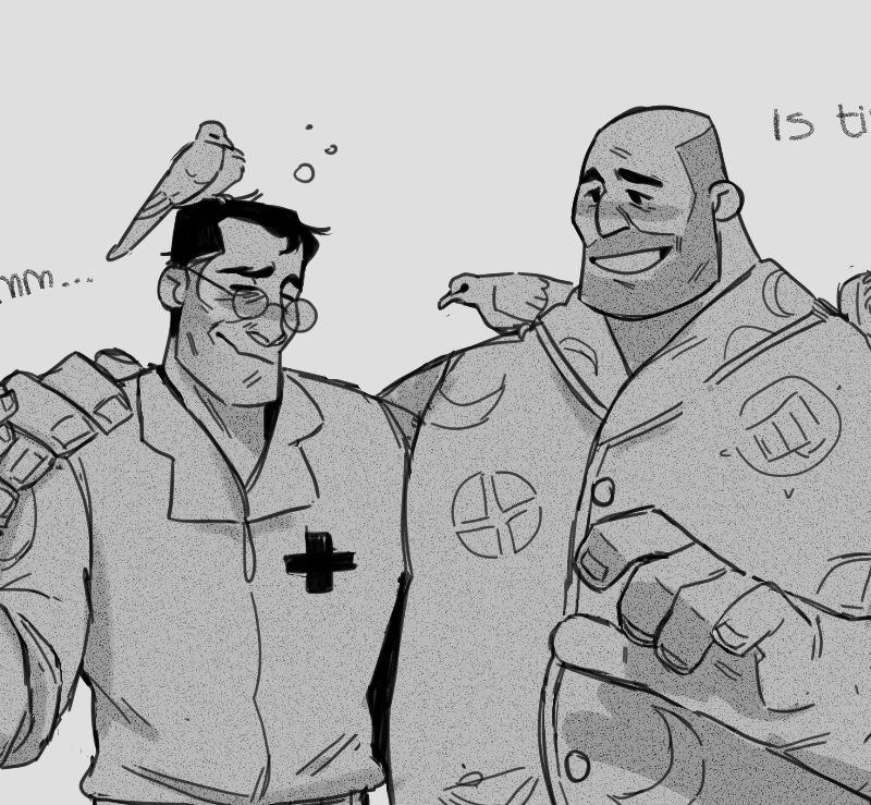 heavy and medic [tf2]