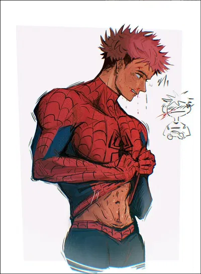 Yuji Itadori as Spider-Man