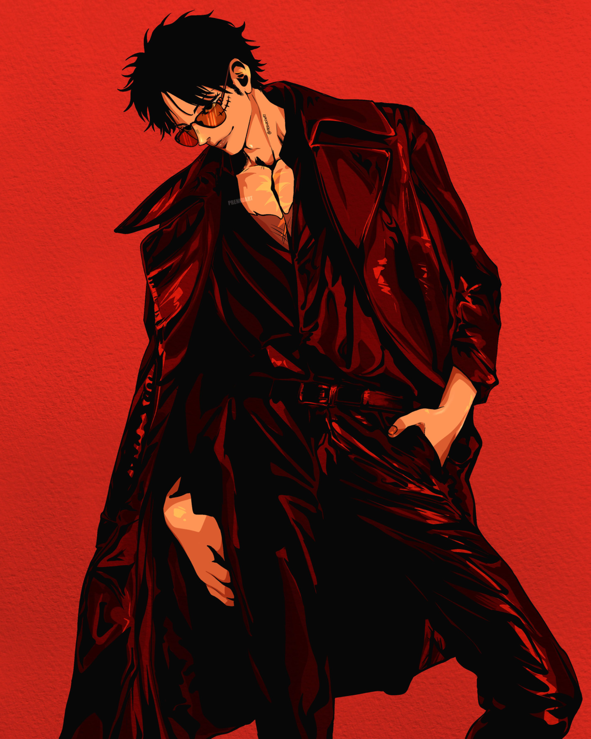 Monkey D. Luffy (ModernAU!Model Luffy!)