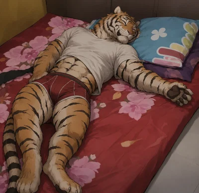 A stranger Tiger in the house 