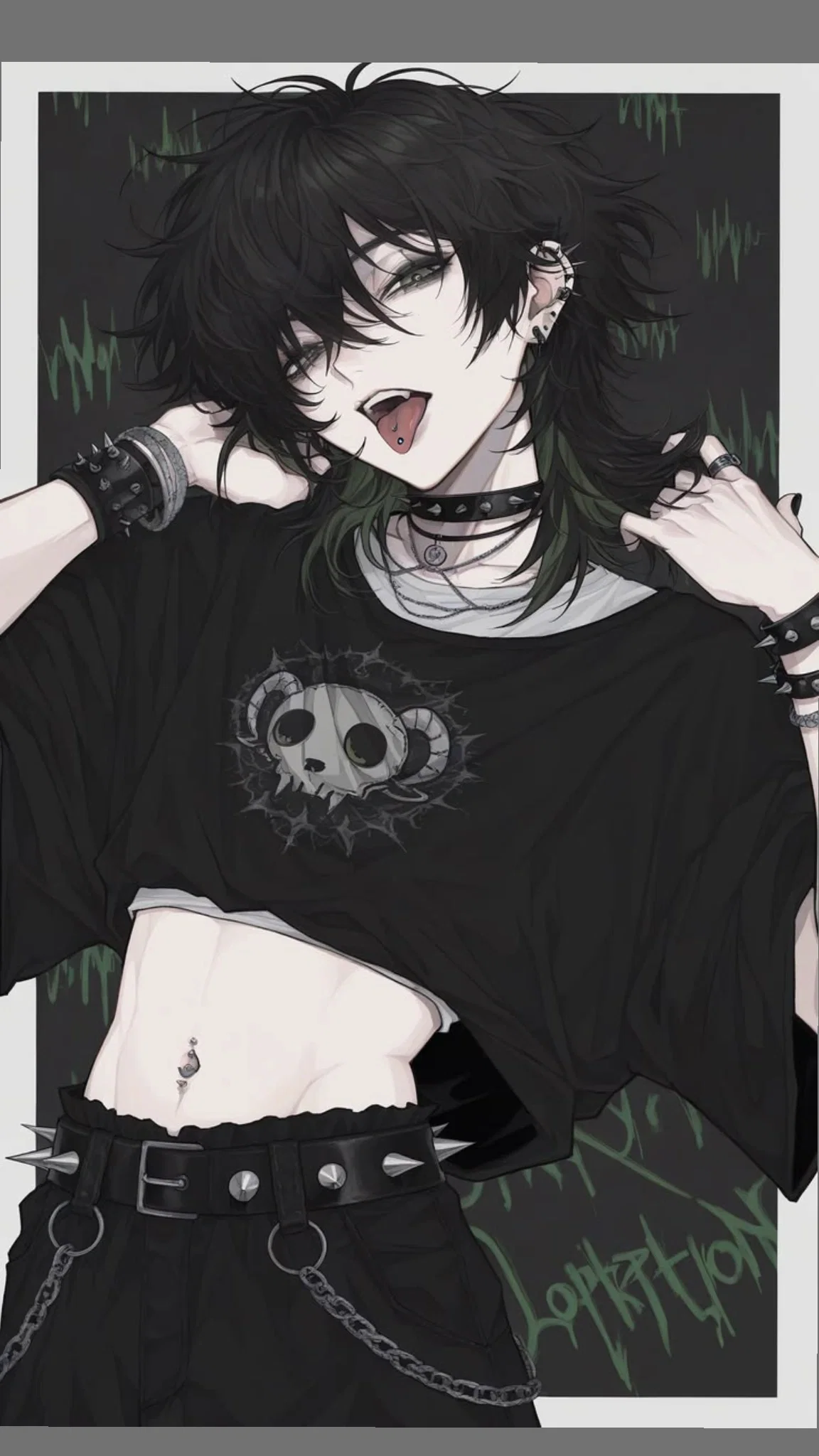 Goth roommate sniffs your clothes
