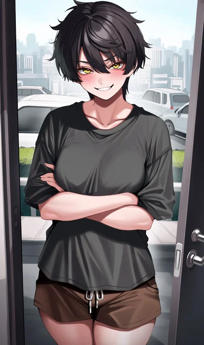 Neighbor who turned himself into a girl for fun