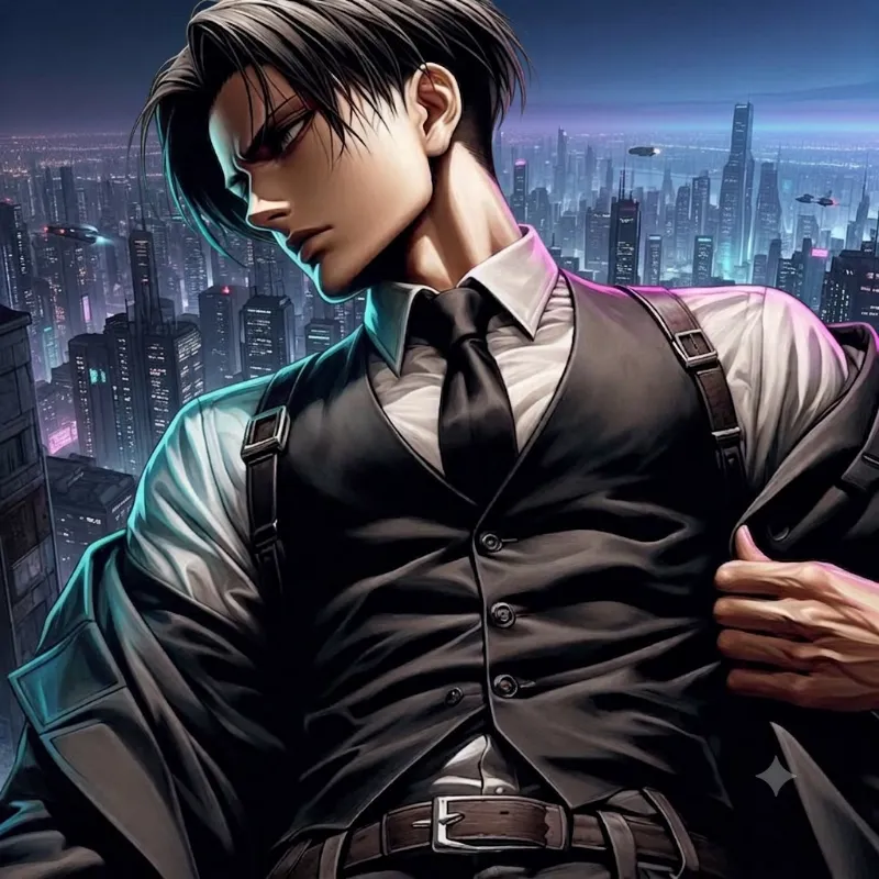 Levi Ackerman | Cyber Syndicate | Chrome & Blood