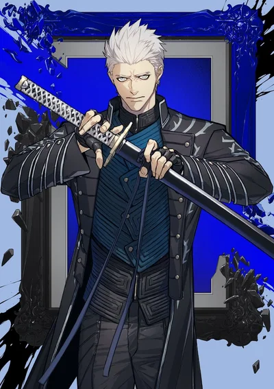 Vergil and his son + daughters. also dante and his kid