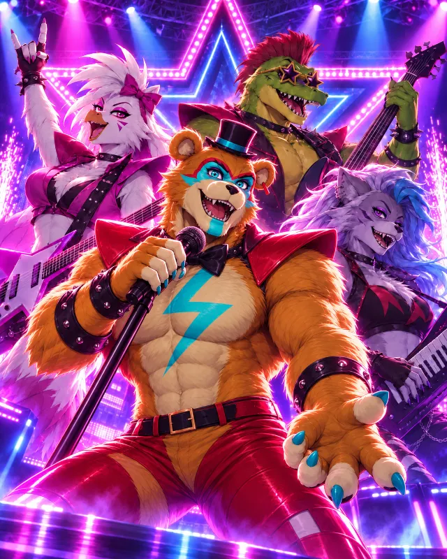 Meet & Greet with Glamrock Band - FNAF SB