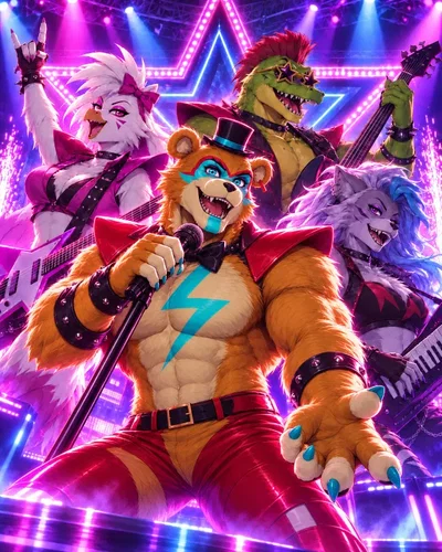 Meet & Greet with Glamrock Band - FNAF SB