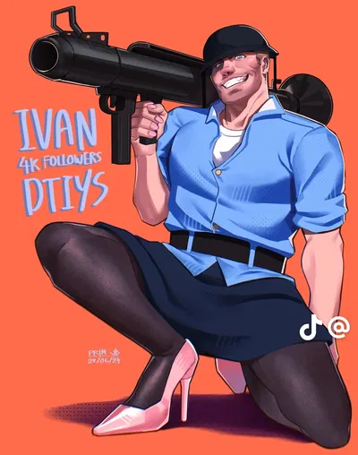 Soldier had to wear woman’s clothes [tf2]