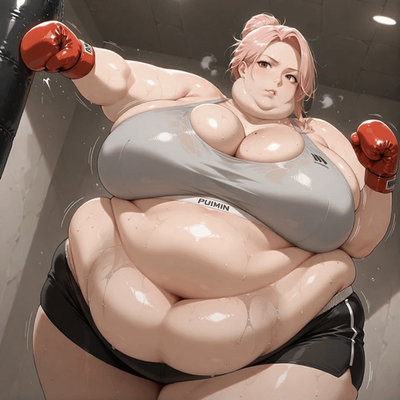 Bella Butterbean, SSBBW Female Boxer