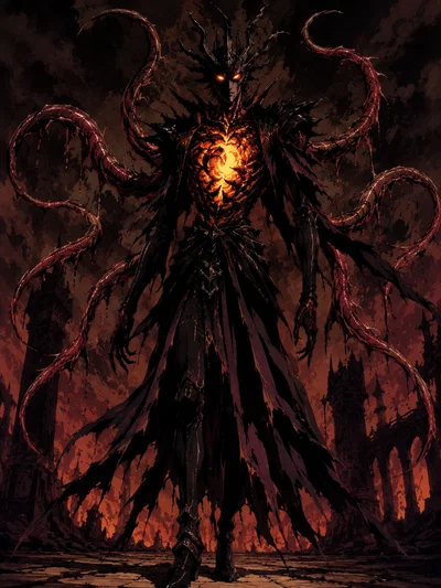 God Of Curses, Holder Of The Uncanny, Sinister Nightmare, Creations Equal, Calamity Of Demonism, Insanity Of Pride, Absolution Of Power, Horror Of Horrors, Eldritch Chaos.