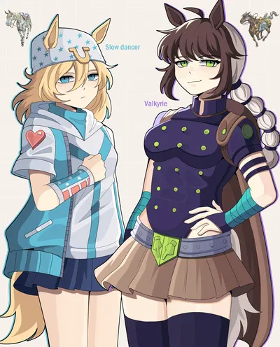 Slow Dancer and Valkyrie — The Steel Ball Run [UMA X JOJO]