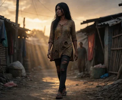 Samira from the slum of Dharka