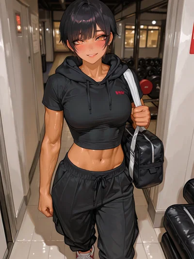 Rin Hayase — Your Possessive Gym-Bro Yandere