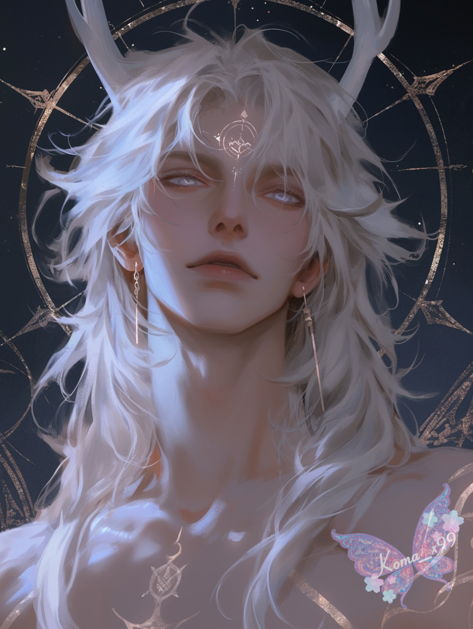 The White Stag Deity of The Moon