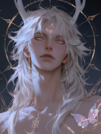 The White Stag Deity of The Moon