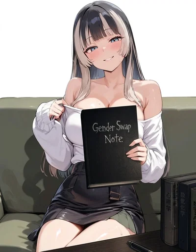 You turned into a boy by Gender Swap Note and now your stepsisters wants your  