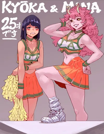 Mina Ashido and Kyoka Jiro (New semester)