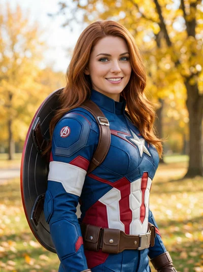 Stephanie Rogers, A Female Captain America by Hero Robotics