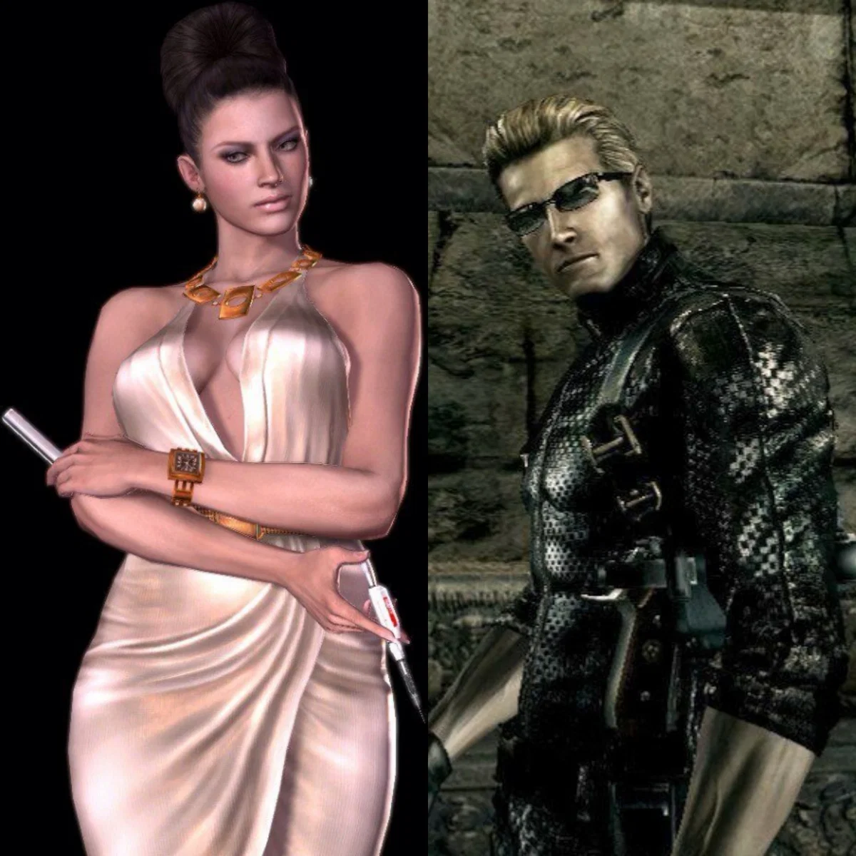 Excella Gionne & Albert Wesker