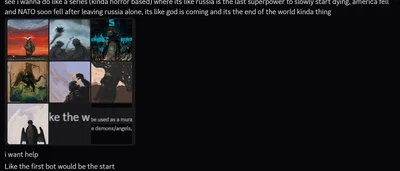 Lore/Ideas (I WANT TO RELEASE A BOT FOT YOU!)