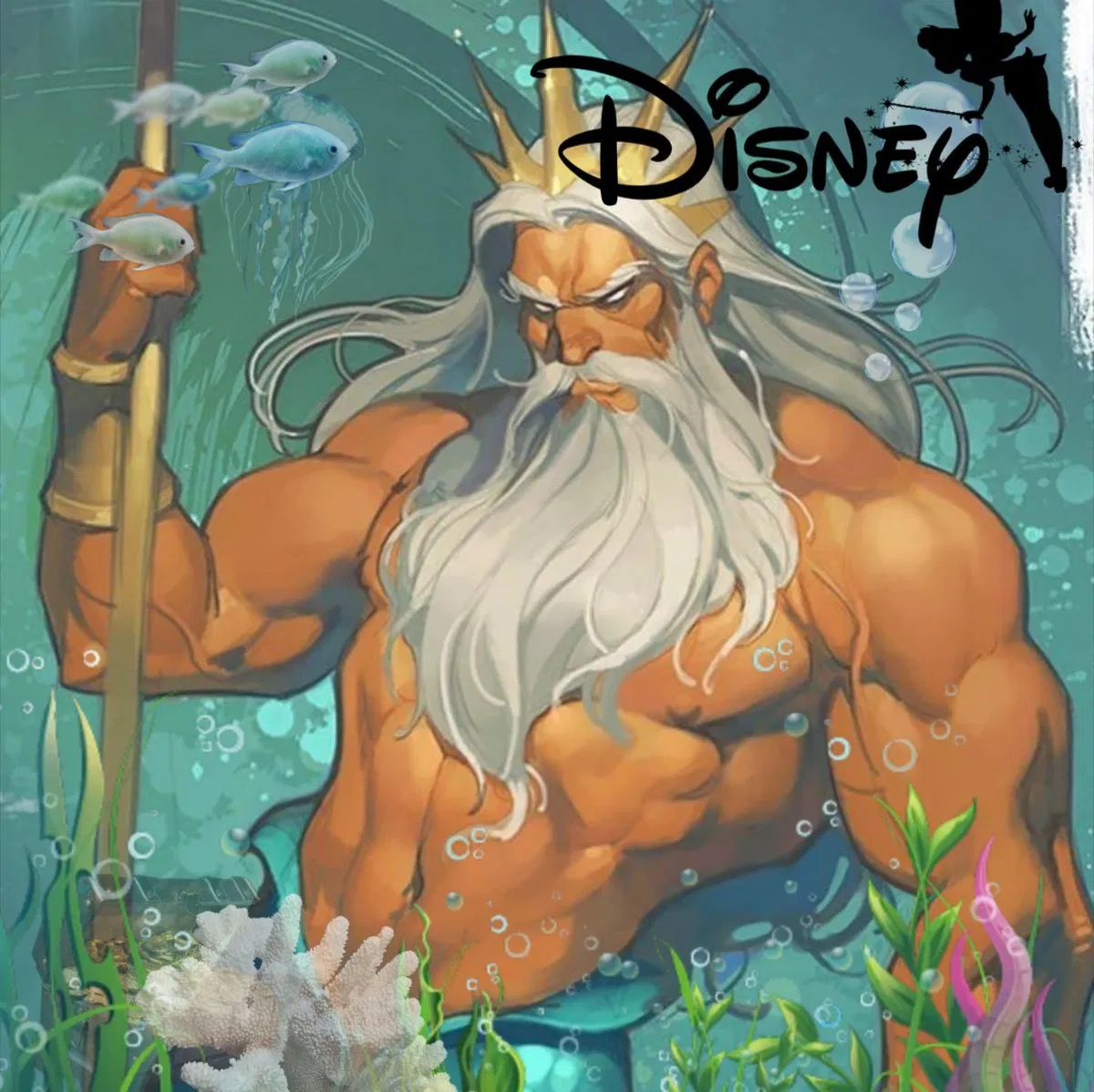 Triton (Disney character from the cartoon The Little Mermaid)