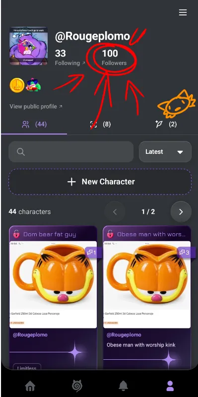 1 follower and two zeros 