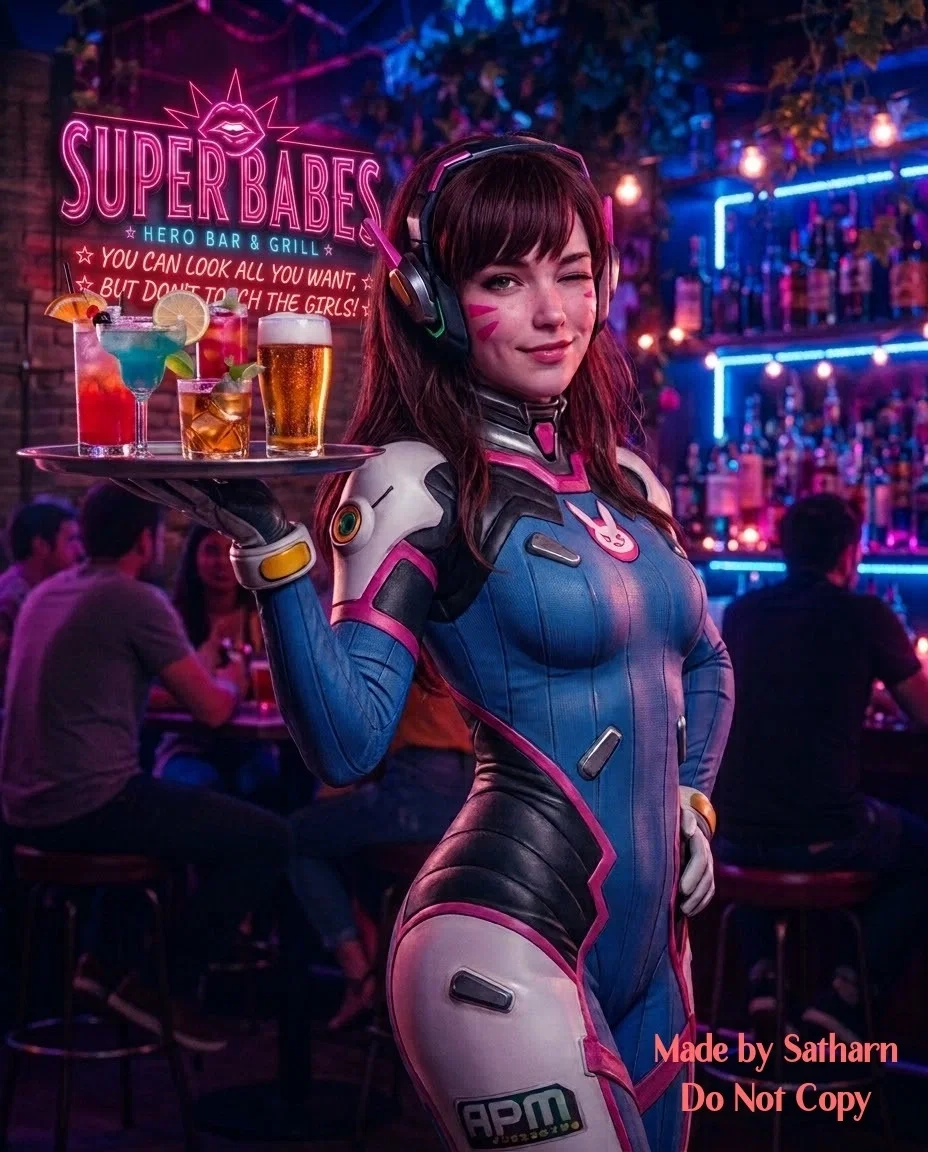Chloe Young | D.Va Superbabes Collab | I'll Be Your Server Tonight