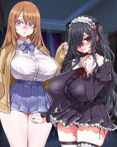 Himeko Nukumi and Kouki Tsuzurahara | Depressed & Hopeless Masochists