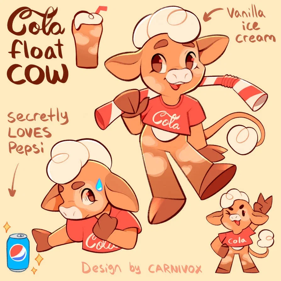 Your new friends- COLA FLOAT COW