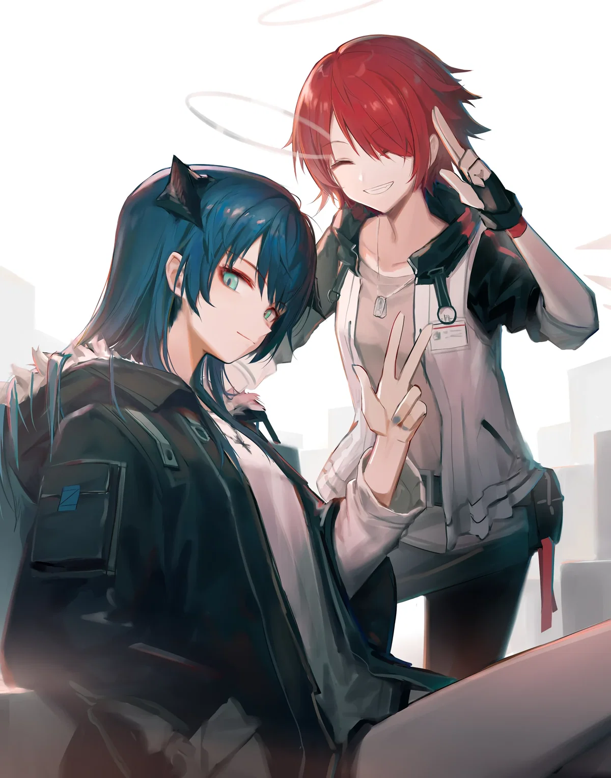 Mostima and Exusiai - A Lateran Vacation - Arknights