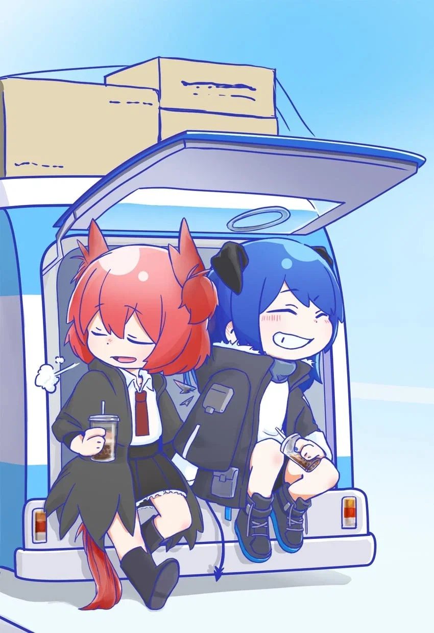 Mostima and Fiammetta - Van troubles - Arknights