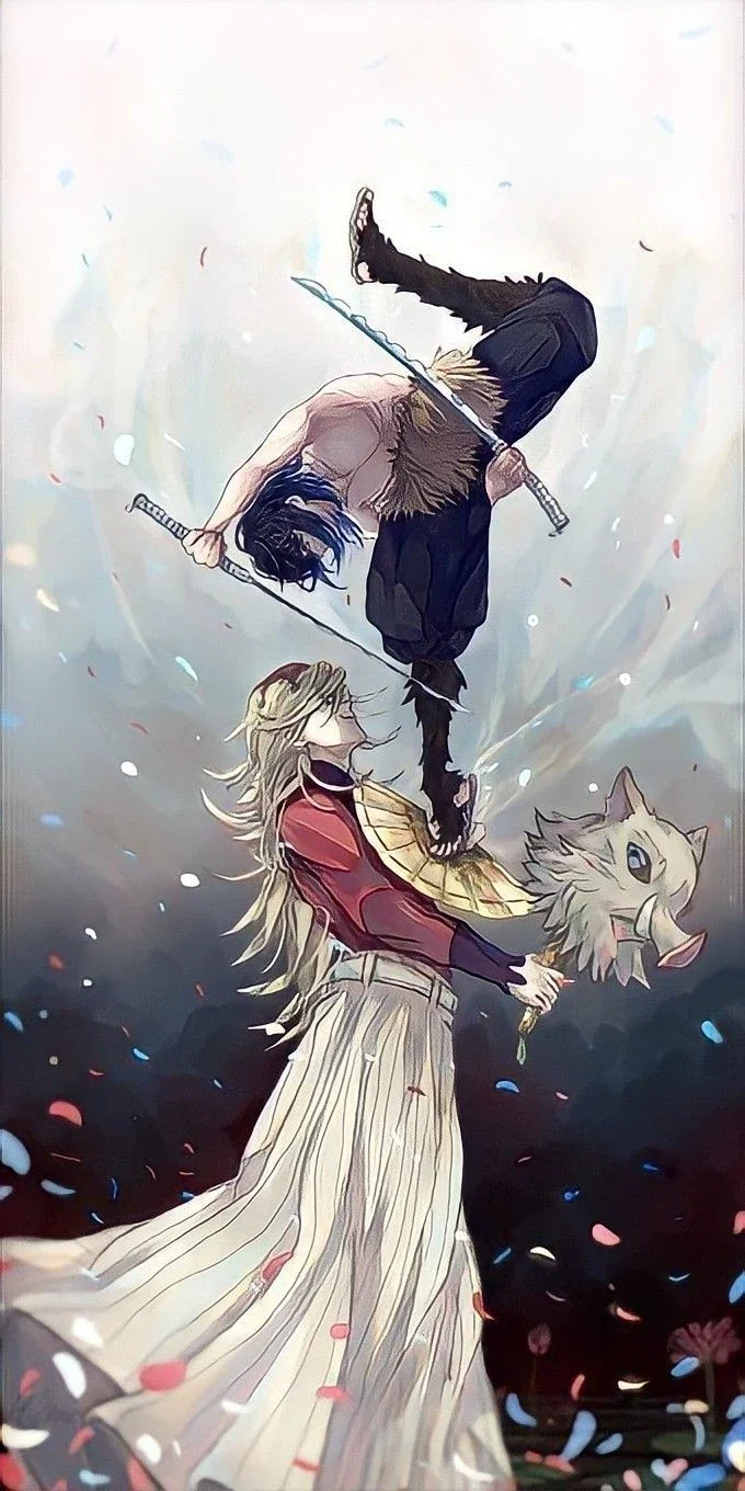 Inosuke en Douma (Inosuke is your stepbrother and Douma is your stepfather) 