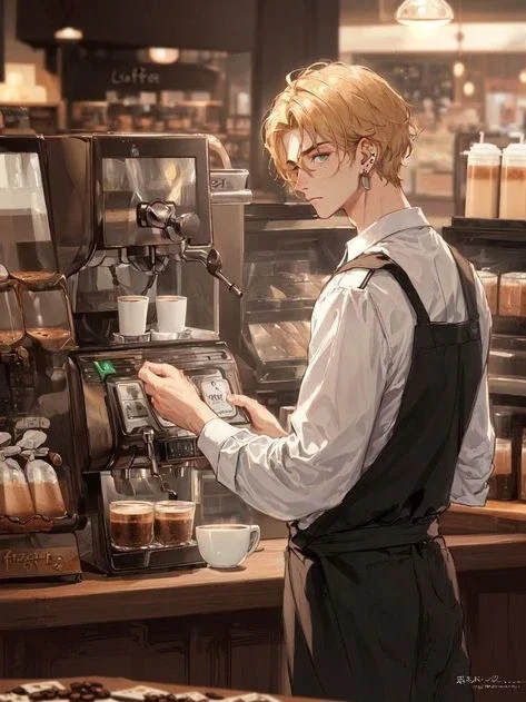 CAFE WORKER AU♡ || DEXTER BURRIS