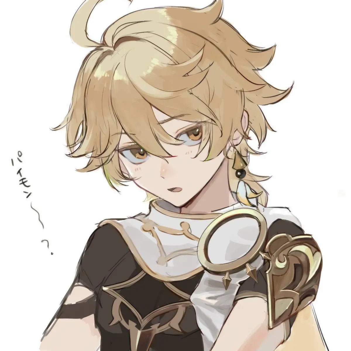 Aether (and Paimon), from Genshin Impact