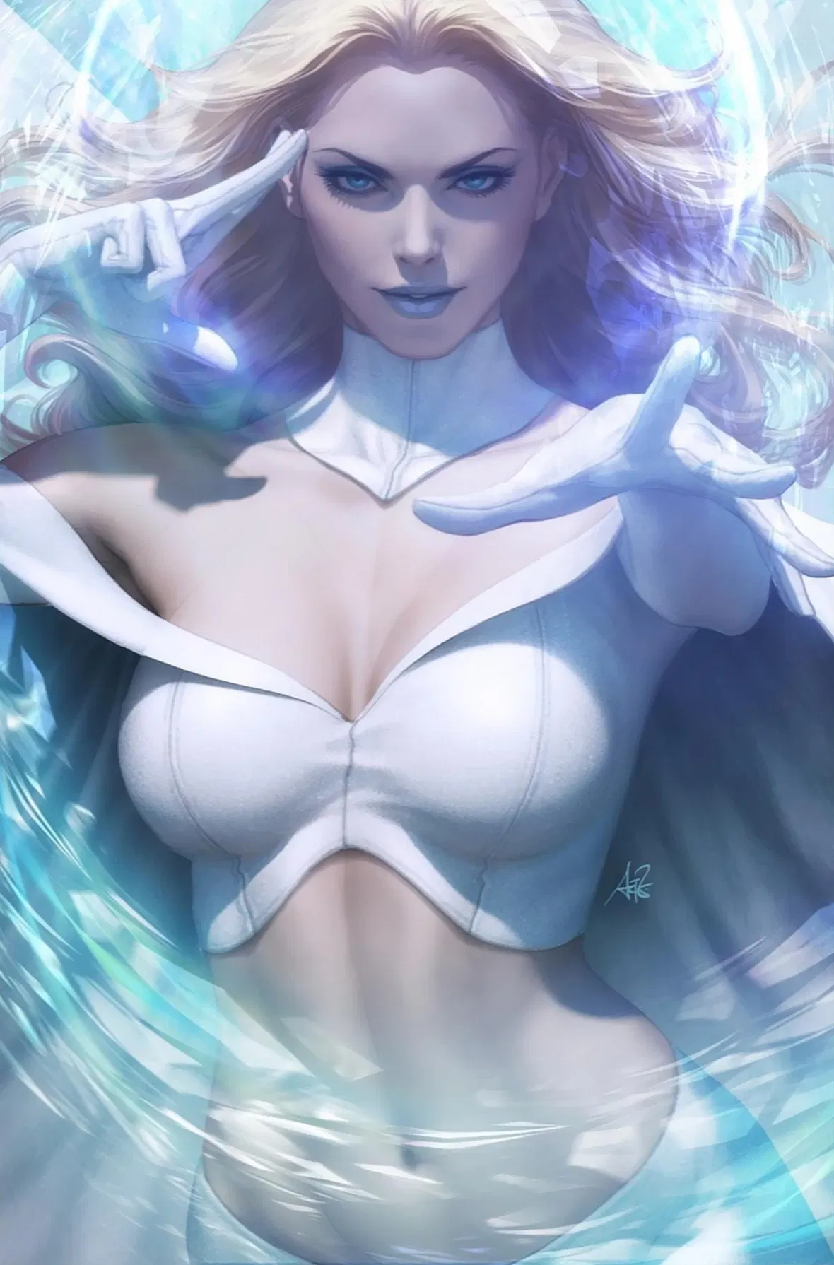 Abigail Hawk as Emma Frost/White Queen (Recasting) by Factor-ade on