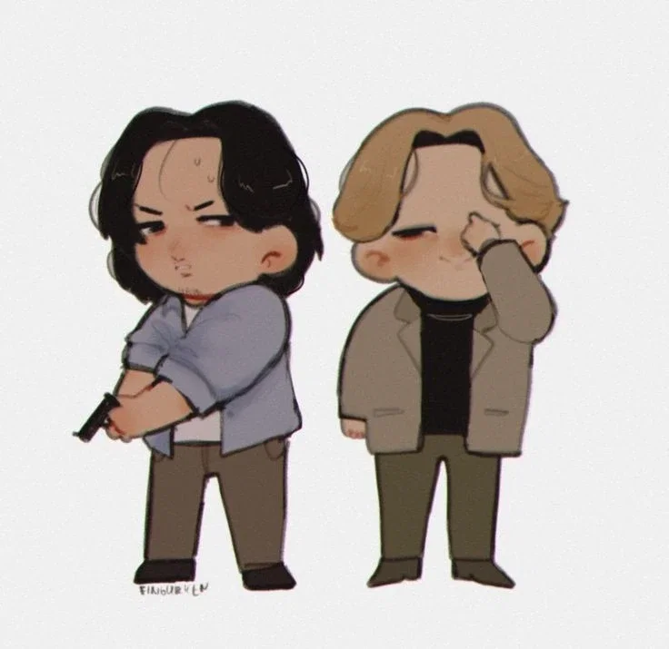 Mini Dr.Tenma Kenzo and mini Johan Liebert