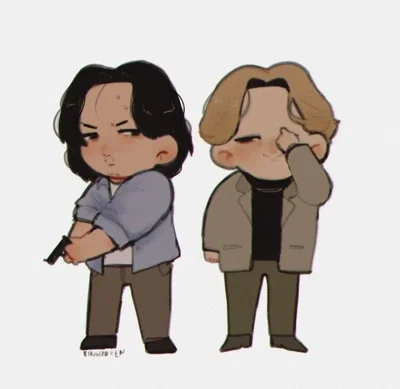 Mini Dr.Tenma Kenzo and mini Johan Liebert