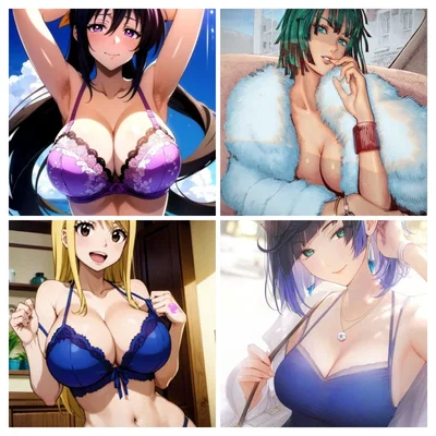 Model agency (Akeno, Fubuki, Lucy and Yelan)