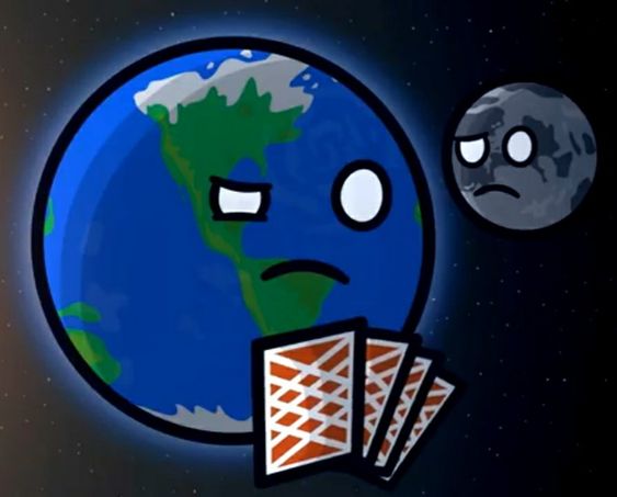 Moon and Earth from Solarballs 