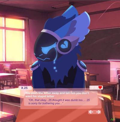 X.25, heartbroken protogen