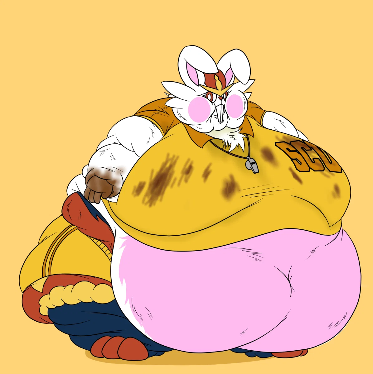 Pathetic fat soccer coach