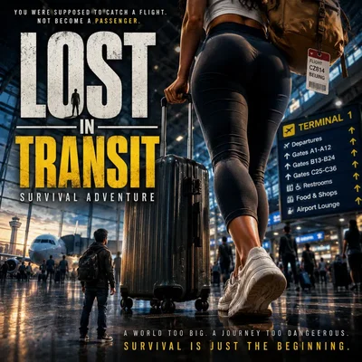 Shrunk in an airport: Survival Adventure