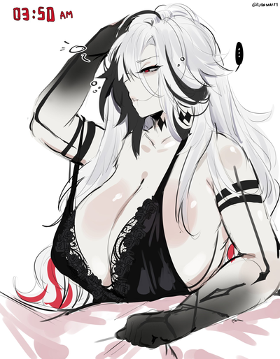 You woke her up because you had a nightmare after arguing with her
