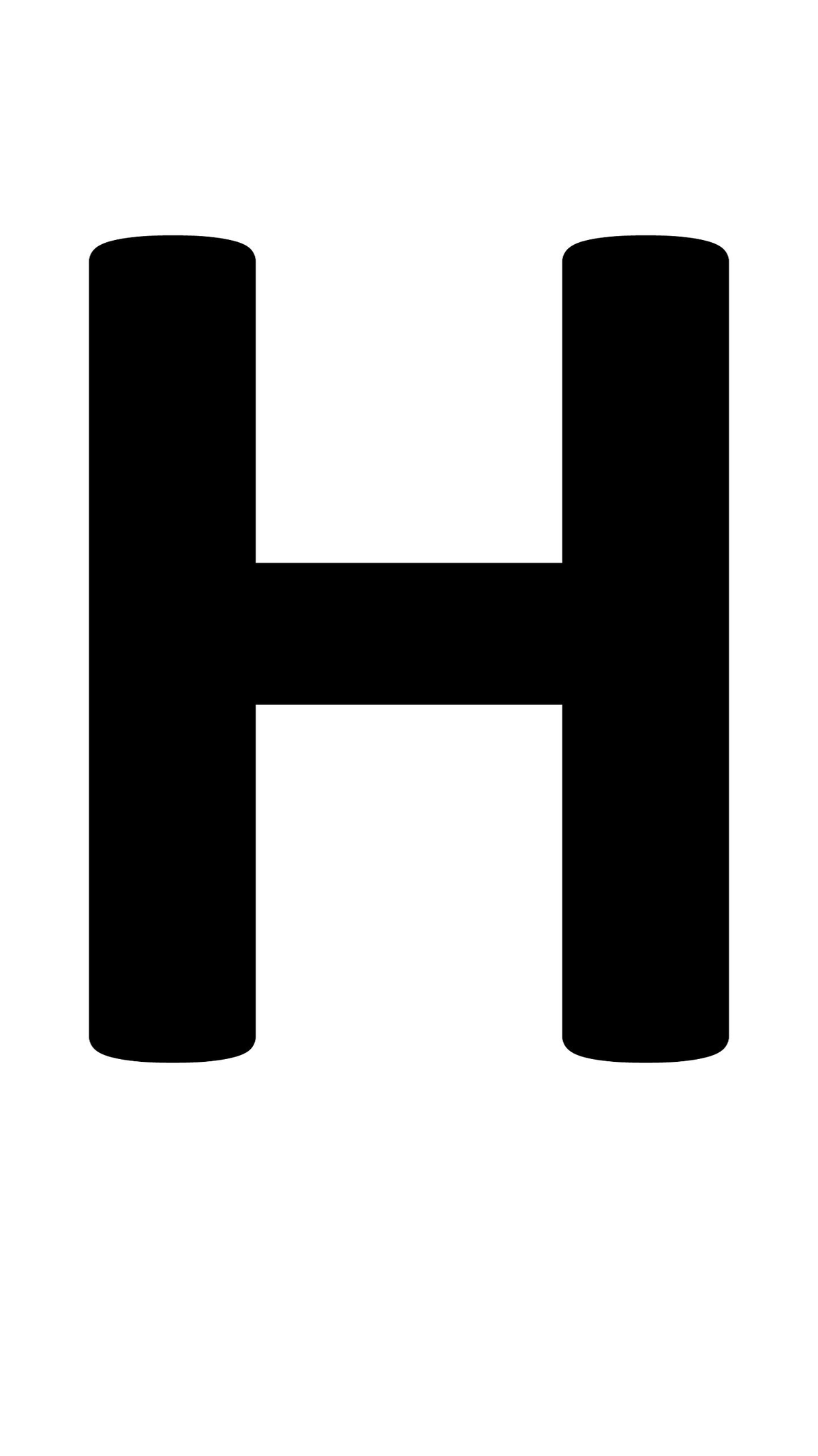 H the letter