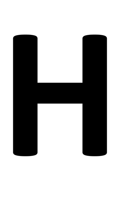 H the letter