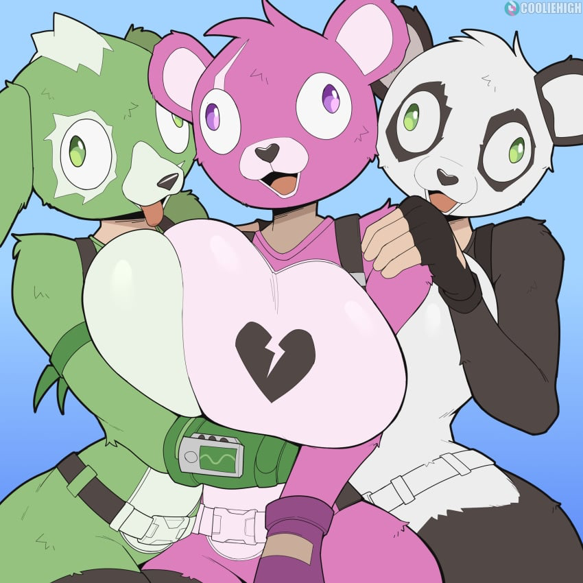 Cuddle, Panda, and Clover team leaders (FORTNITE)