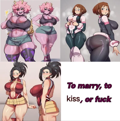 Mina Ashido, Ochako Uraraka & Momo Yaoyorozu – My Hero Academia
